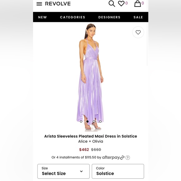 Beautiful Alice and Olivia dress. Tags still on. Was too small for me. - Picture 2 of 3